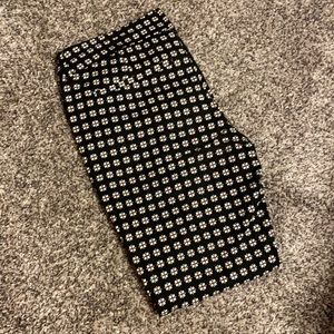 Black Patterned Pixie Pants